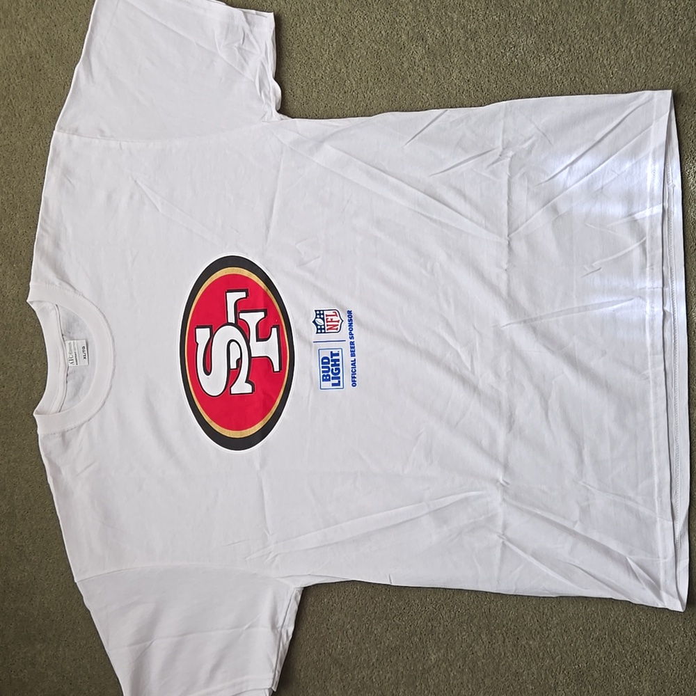 NFL San Franciso 49's Bud Light Tee Shirt XL